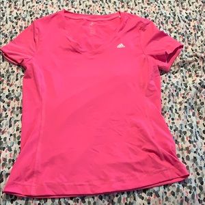 Pink Adidas V-Neck